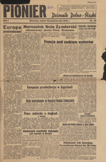 Pionier : Dziennik Dolno-Śląski, R. 1, 1945, nr 46