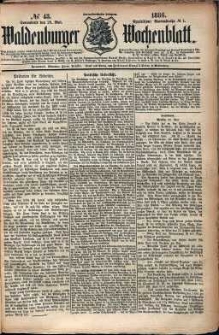 Waldenburger Wochenblatt, Jg. 32, 1886, nr 43