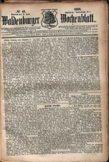 Waldenburger Wochenblatt, Jg. 32, 1886, nr 48