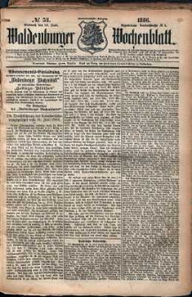 Waldenburger Wochenblatt, Jg. 32, 1886, nr 52