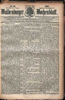 Waldenburger Wochenblatt, Jg. 32, 1886, nr 63