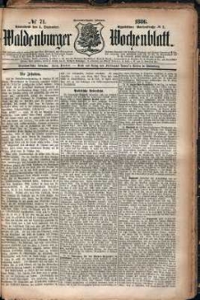 Waldenburger Wochenblatt, Jg. 32, 1886, nr 71