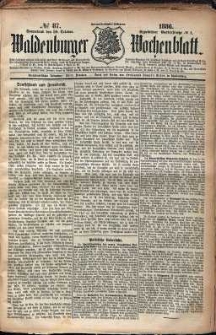 Waldenburger Wochenblatt, Jg. 32, 1886, nr 87