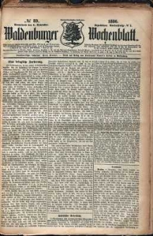 Waldenburger Wochenblatt, Jg. 32, 1886, nr 89