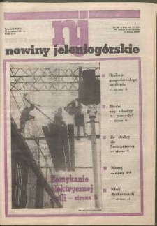 Nowiny Jeleniogórskie : tygodnik PZPR, R. 28, 1985, nr 50 (1410)