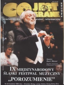 Co Jest Grane : wrocławski miesięcznik kulturalno-informacyjny, 1999, nr 4 (62)