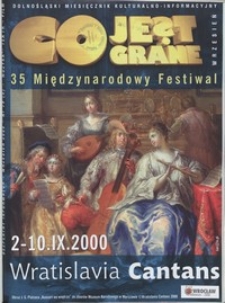 Co Jest Grane : dolnośląski miesięcznik kulturalno-informacyjny, 2000, nr 9 (79)