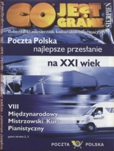 Co Jest Grane : dolnośląski miesięcznik kulturalno-informacyjny, 2001, nr 8 (90)