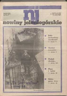 Nowiny Jeleniog&oacute;rskie : tygodnik PZPR, R. 29, 1986, nr 5 (1117!)