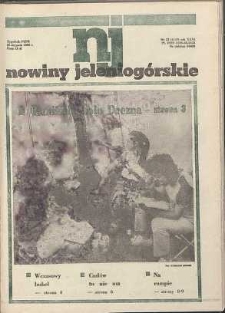 Nowiny Jeleniogórskie : tygodnik PZPR, R. 29, 1986, nr 33 (1147!)