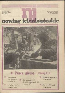 Nowiny Jeleniogórskie : tygodnik PZPR, R. 29, 1986, nr 47 (1161!)