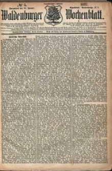 Waldenburger Wochenblatt, Jg. 33, 1887, nr 5