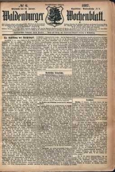 Waldenburger Wochenblatt, Jg. 33, 1887, nr 6