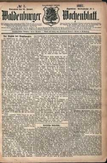 Waldenburger Wochenblatt, Jg. 33, 1887, nr 7