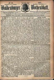 Waldenburger Wochenblatt, Jg. 33, 1887, nr 13