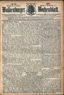 Waldenburger Wochenblatt, Jg. 33, 1887, nr 14