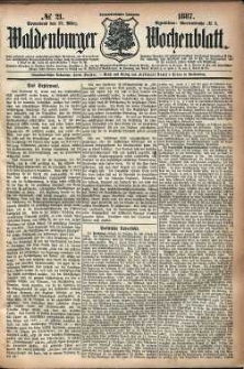 Waldenburger Wochenblatt, Jg. 33, 1887, nr 21
