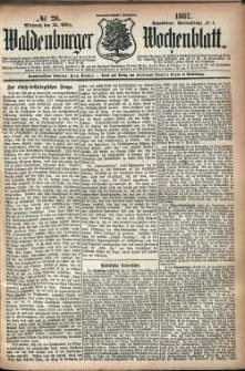 Waldenburger Wochenblatt, Jg. 33, 1887, nr 26