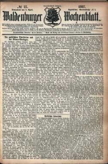 Waldenburger Wochenblatt, Jg. 33, 1887, nr 27