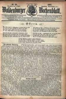 Waldenburger Wochenblatt, Jg. 33, 1887, nr 29