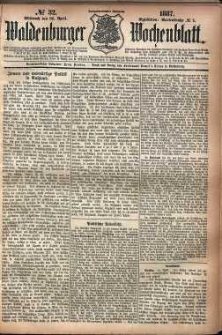 Waldenburger Wochenblatt, Jg. 33, 1887, nr 32