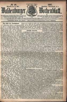 Waldenburger Wochenblatt, Jg. 33, 1887, nr 40