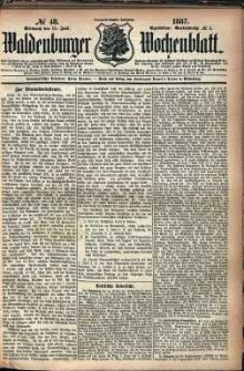 Waldenburger Wochenblatt, Jg. 33, 1887, nr 48