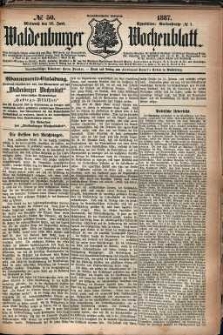 Waldenburger Wochenblatt, Jg. 33, 1887, nr 50