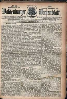 Waldenburger Wochenblatt, Jg. 33, 1887, nr 58