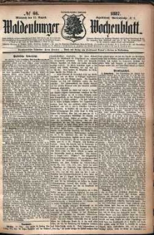 Waldenburger Wochenblatt, Jg. 33, 1887, nr 66