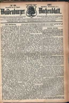 Waldenburger Wochenblatt, Jg. 33, 1887, nr 69