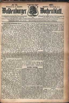 Waldenburger Wochenblatt, Jg. 33, 1887, nr 75