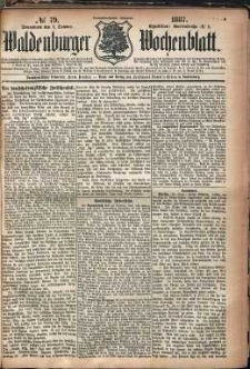 Waldenburger Wochenblatt, Jg. 33, 1887, nr 79