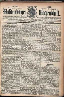 Waldenburger Wochenblatt, Jg. 33, 1887, nr 84