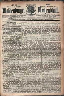 Waldenburger Wochenblatt, Jg. 33, 1887, nr 92
