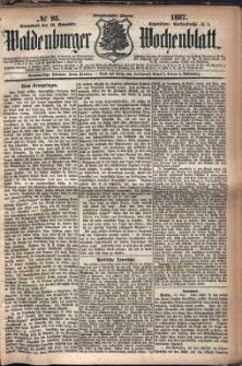 Waldenburger Wochenblatt, Jg. 33, 1887, nr 93