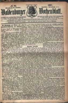 Waldenburger Wochenblatt, Jg. 33, 1887, nr 94