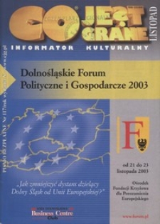 Co Jest Grane : informator kulturalny, 2003, nr 11 (117)