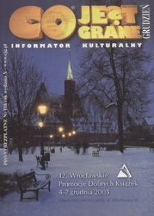 Co Jest Grane : informator kulturalny, 2003, nr 12 (118)