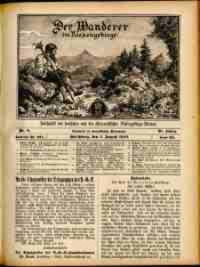 Der Wanderer im Riesengebirge, 1910, nr 8