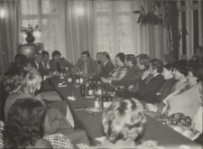 I Jaworskie Biesiady Literackie - Spotkanie we foyer Teatru Miejskiego maj 1977 r.