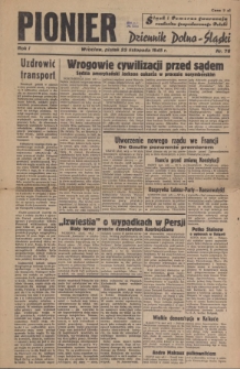Pionier : Dziennik Dolno-Śląski, R. 1, 1945, nr 76