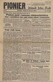 Pionier : Dziennik Dolno-Śląski, R. 2, 1946, nr 10 (114)