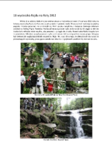 18. wycieczka Rajdu na Raty 2012 [Dokument elektroniczny]