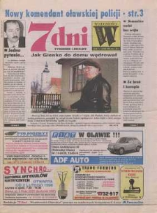 7 dni - Wiadomości Oławskie : tygodnik lokalny, 1998, nr 6 (249)