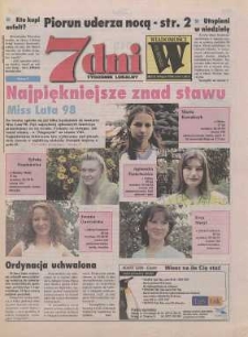 7 dni - Wiadomości Oławskie : tygodnik lokalny, 1998, nr 30 (273)