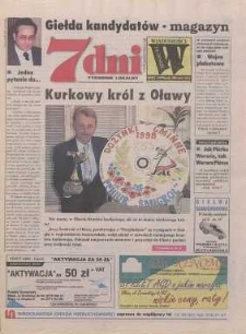 7 dni - Wiadomości Oławskie : tygodnik lokalny, 1998, nr 39 (282)
