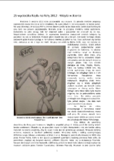 25. wycieczka Rajdu na Raty 2012 - Wizyta w Jizerce [Dokument elektroniczny]