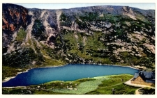 Riesengebirge. Der kleine Teich mit Baude 1183 m ü. M. [Dokument ikonograficzny]