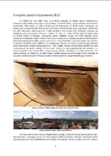 Majowy spacer krajoznawczy 2012 [Dokument elektroniczny]